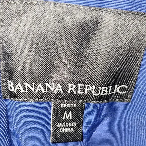 Banana republic Spring Opera Coat Spring Navy Trench Size Medium - Picture 3 of 11